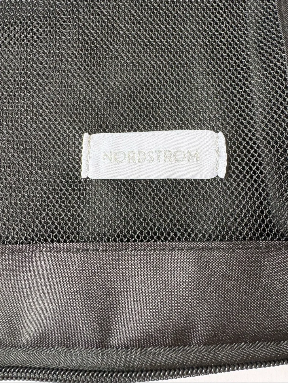 Nordstrom Black Mesh Packing Cube Compress Organize Separate Travel Store Logo
